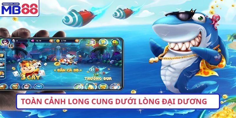 Toàn cảnh long cung dưới lòng đại dương